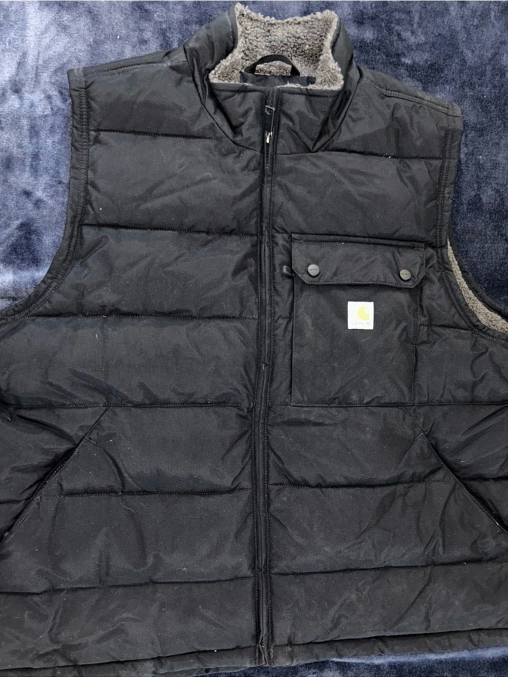 Carhartt Montana Mens Loose Fit Insulated Gilet Bodywarmer - Black Size XXL